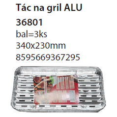 Tác ALU na gril  340x230mm 17g 3ks/24bal